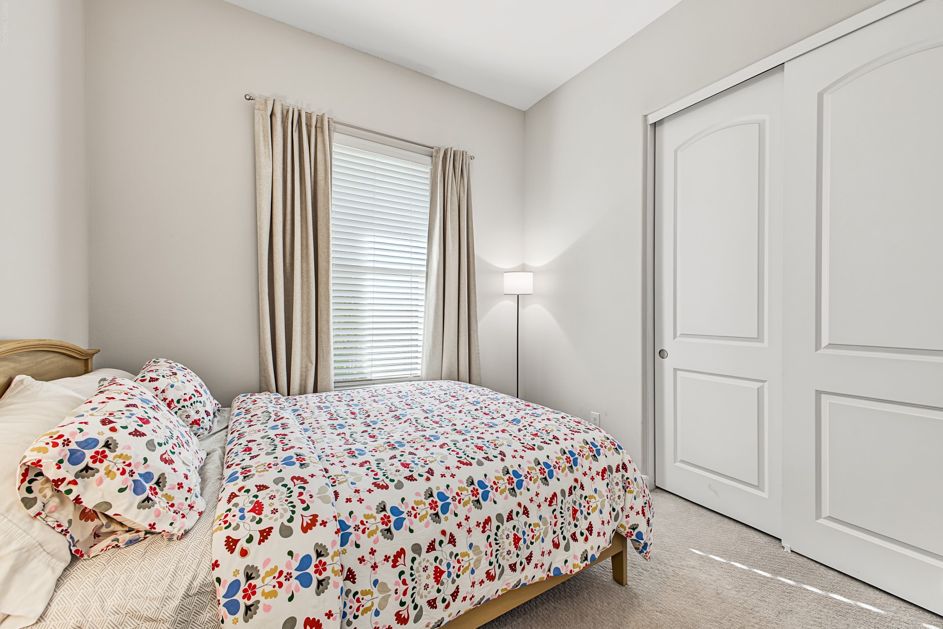 Interior — bedroom 2 with window and closet